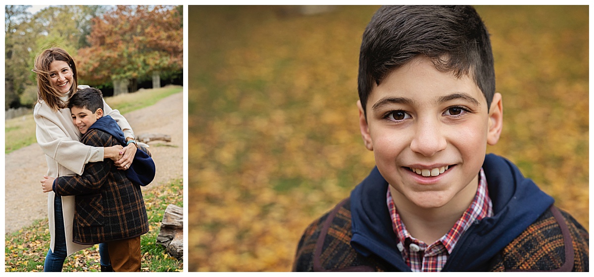
Picture of a young boy posing for an Autumn Family Photoshoot. This image is to show some Autumn Photoshoot Outfit Ideas